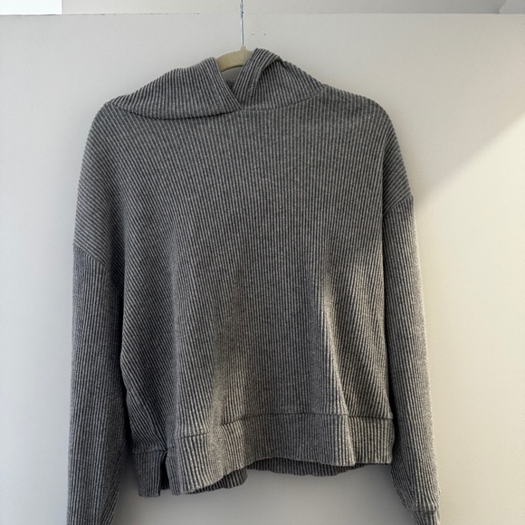 Ribbed Gap Sweatshirt Grey Size Small - Picture 1 of 5
